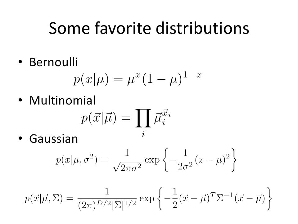 Some favorite distributions