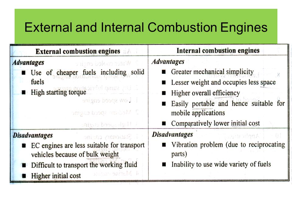 ic engines pros