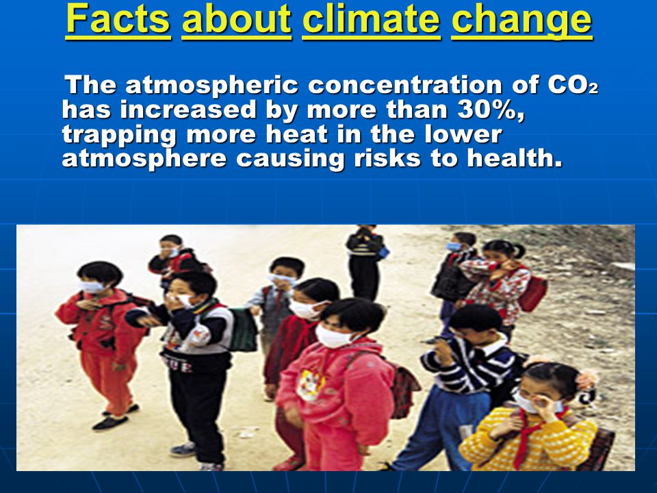 Facts about climate change