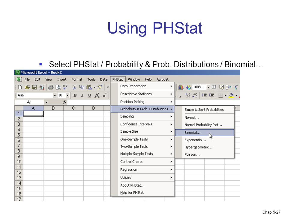 accessing phstat in excel accessing phstat in excel