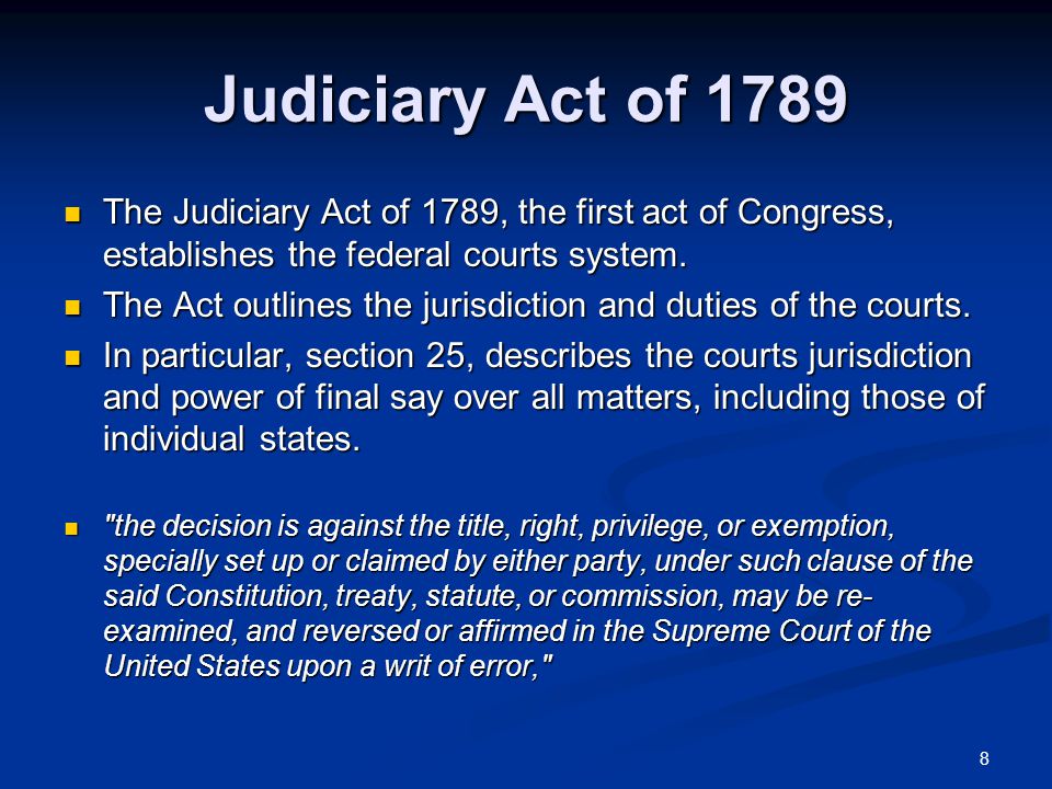 First acts. Judiciary Act of 1789 причины принятия. Uk Court System.