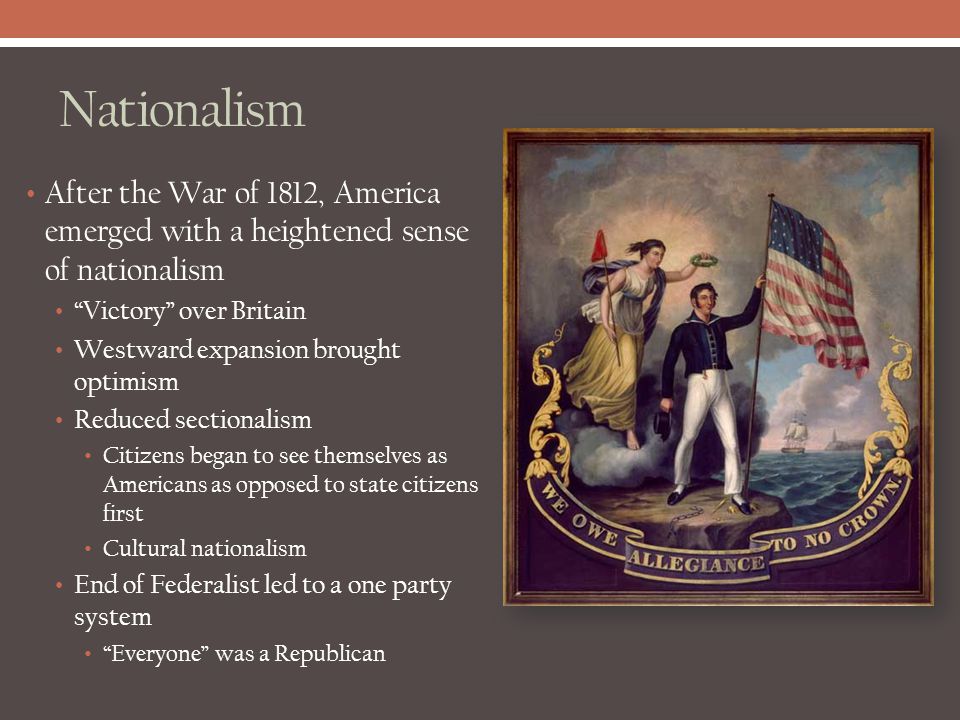 american nationalism after the war of 1812