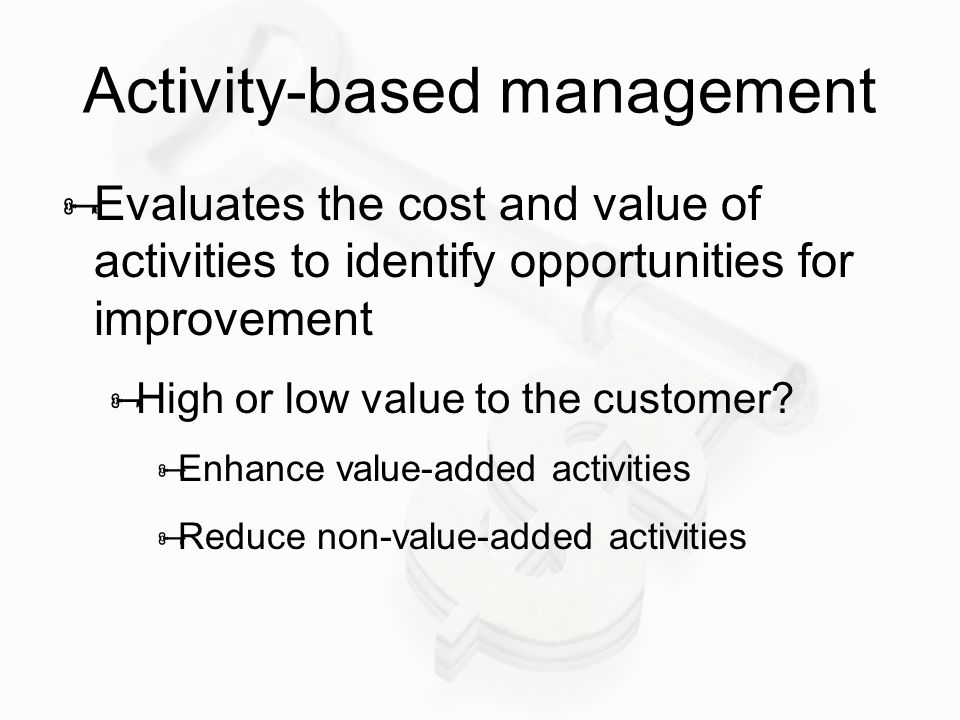 Activity-based management