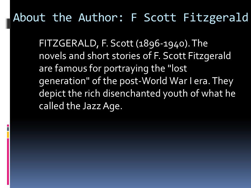 f scott fitzgerald the great american dreamer questions and answers