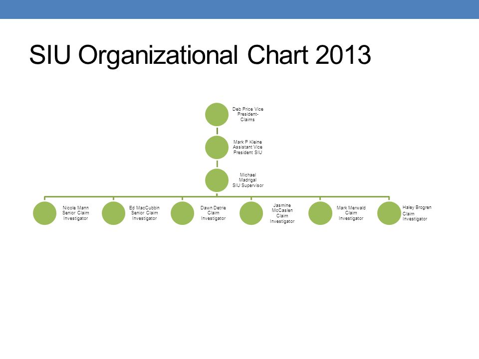 Siu Organizational Chart