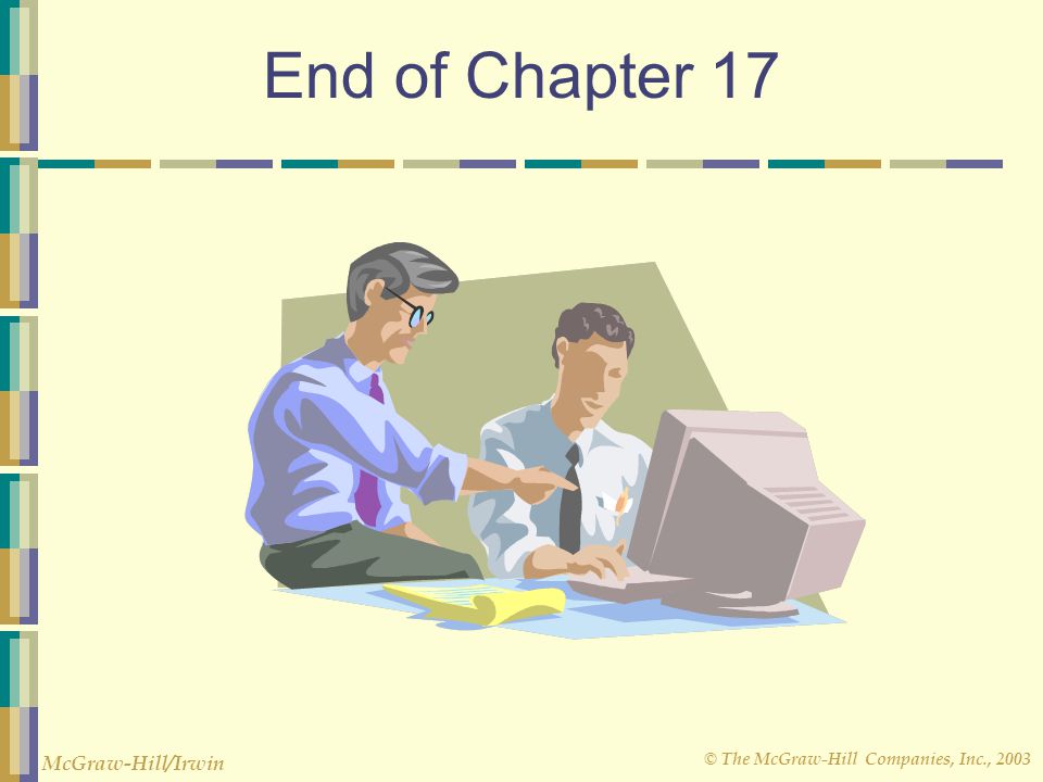 End of Chapter 17