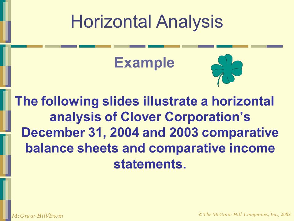Horizontal Analysis Example