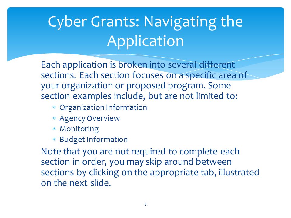 Cyber Grants: Navigating the Application