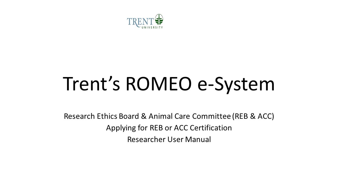 Trent’s ROMEO e-System