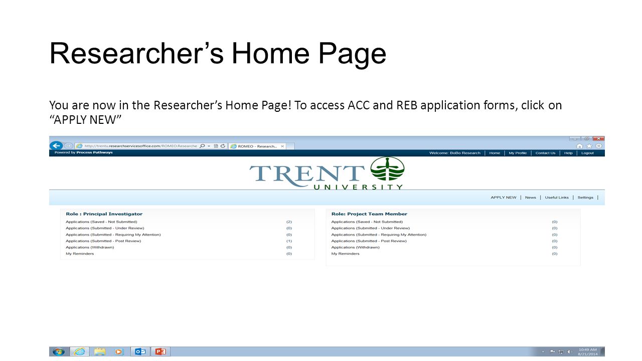 Researcher’s Home Page