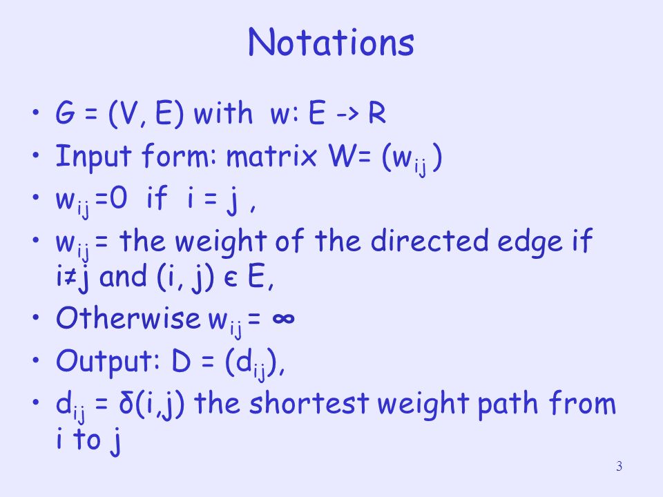 Chapter 25 All Pairs Shortest Paths Ppt Download