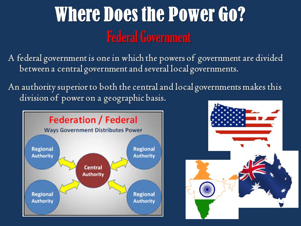 Where Does the Power Go Federal Government