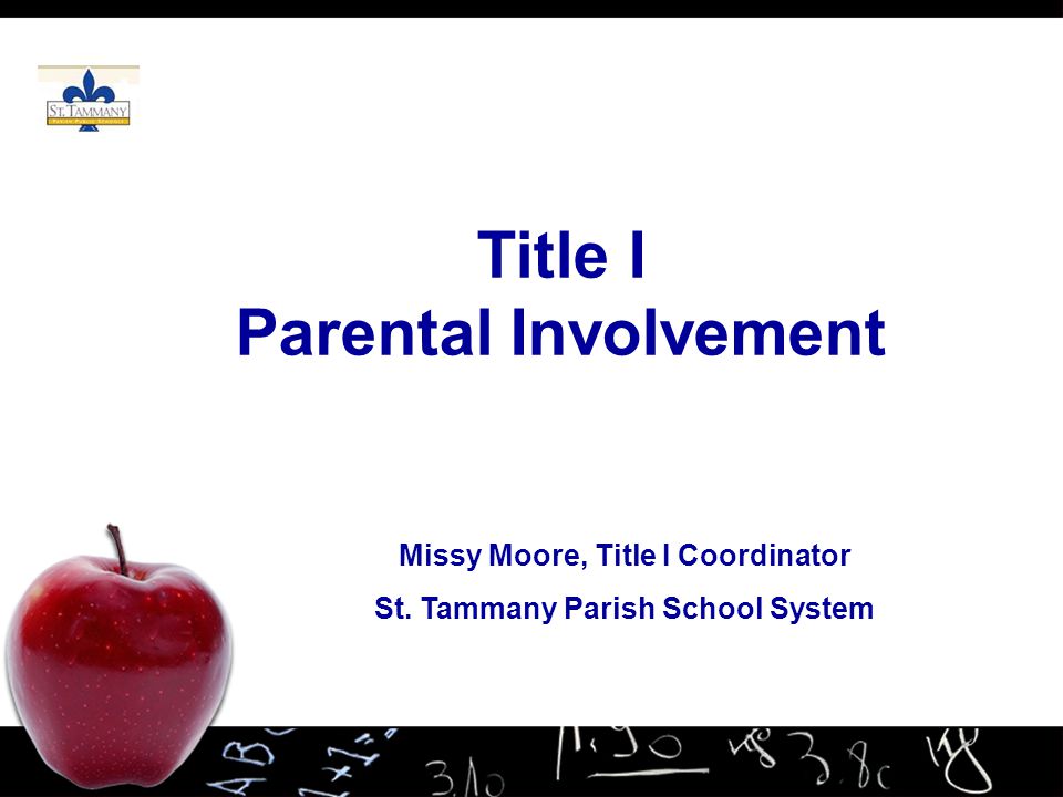 Title I Parental Involvement