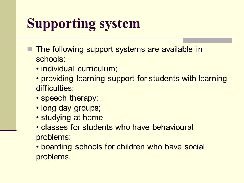 Supporting system