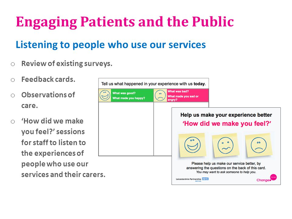 Engaging Patients and the Public