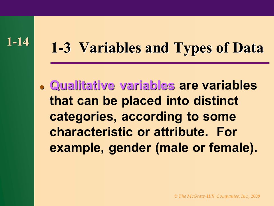 1-3 Variables and Types of Data
