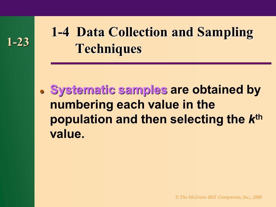 1-4 Data Collection and Sampling Techniques