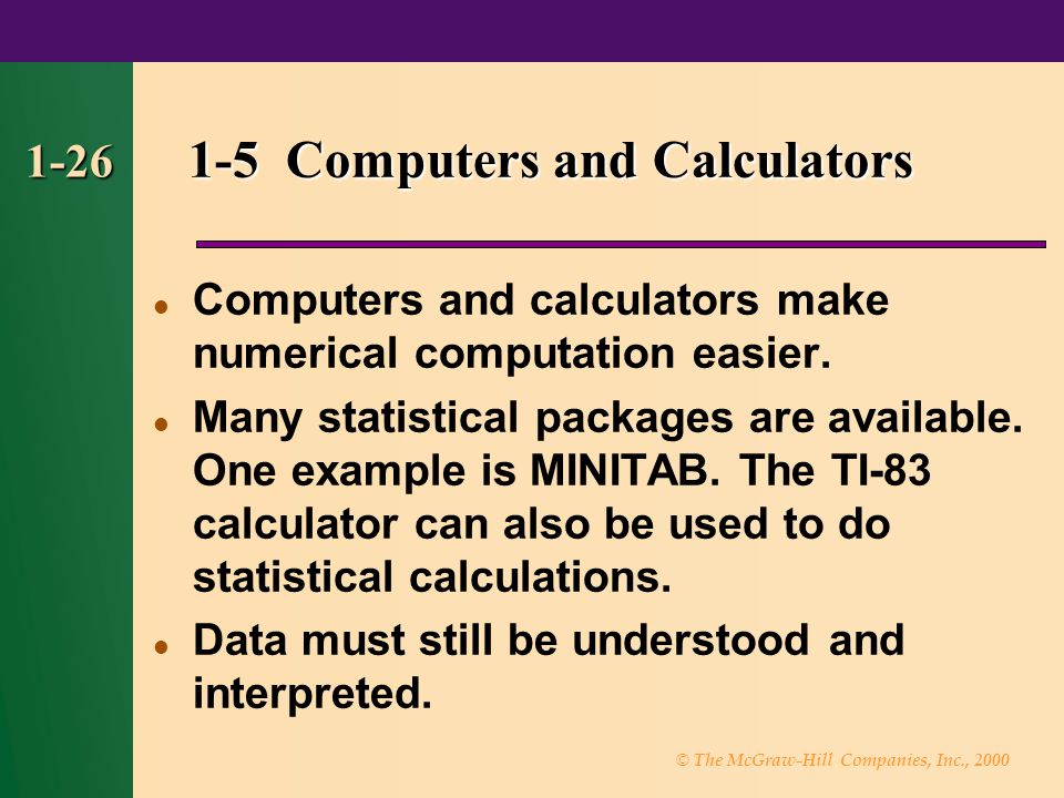 1-5 Computers and Calculators