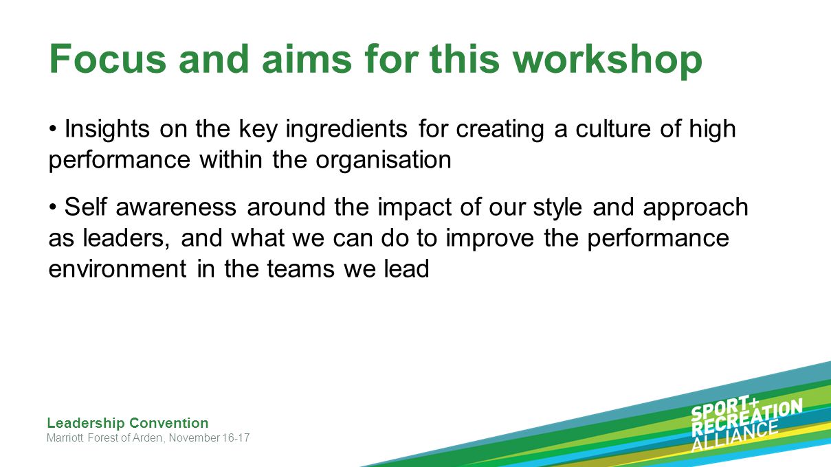 Focus and aims for this workshop