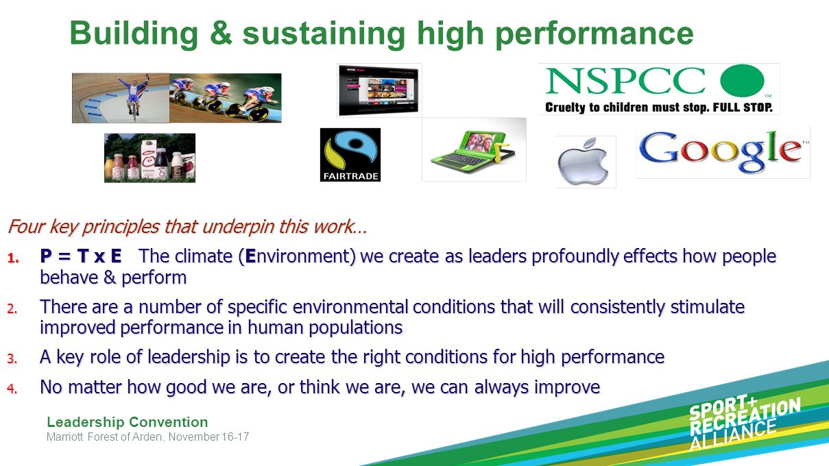 Building & sustaining high performance