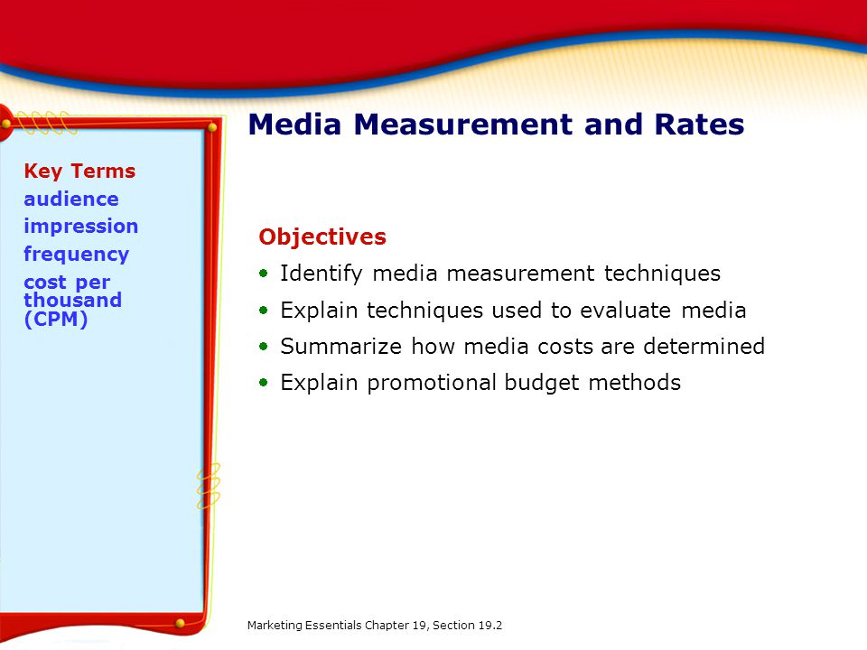 Media Measurement and Rates