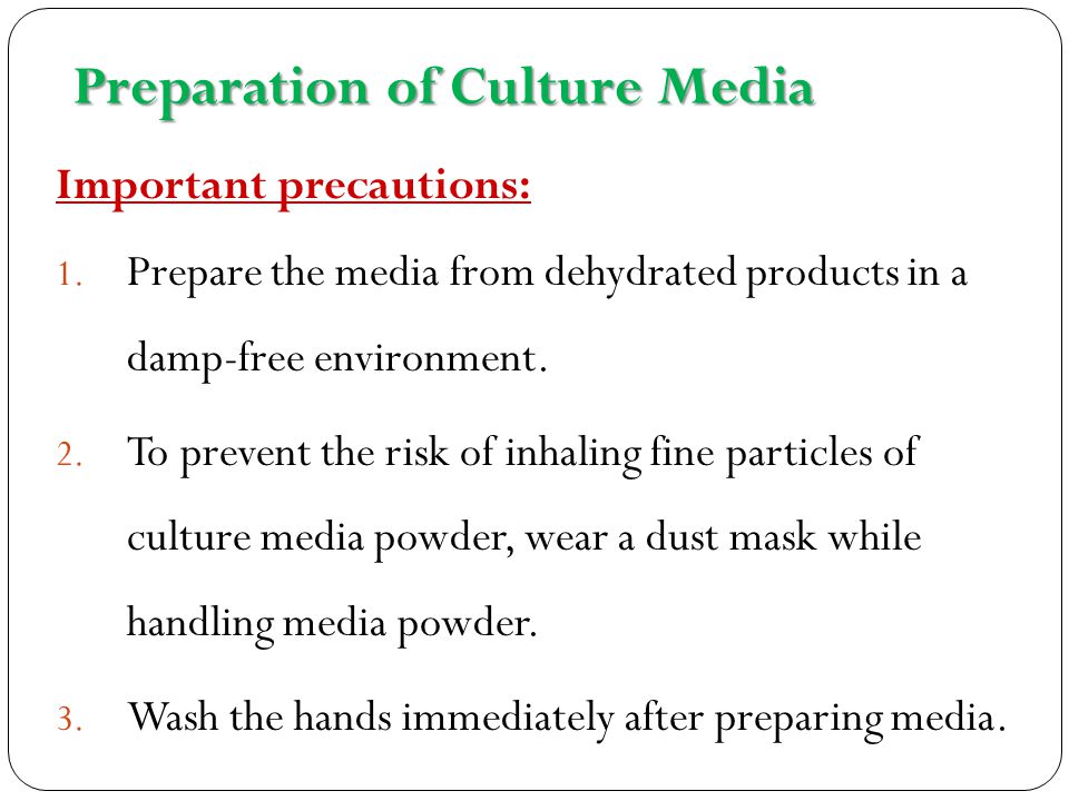 How To Prepare, Sterilize, AND Test Culture Media - ppt video online  download