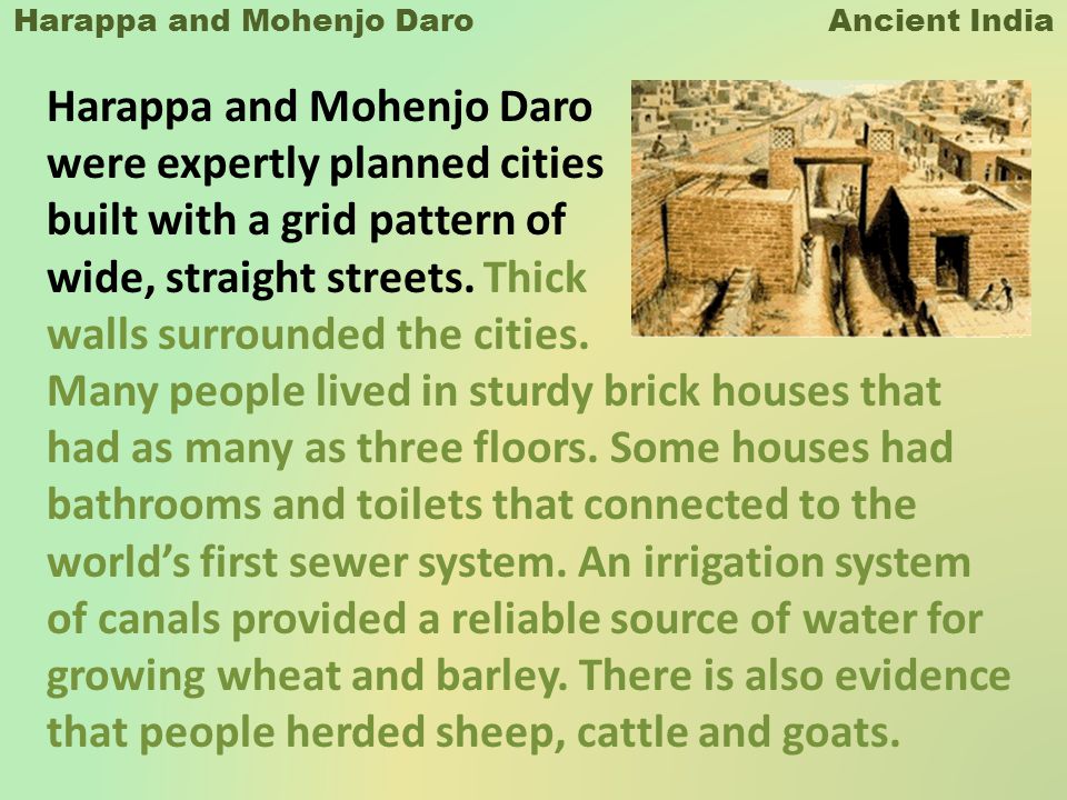 Harappa and Mohenjo Daro Ancient India - ppt download