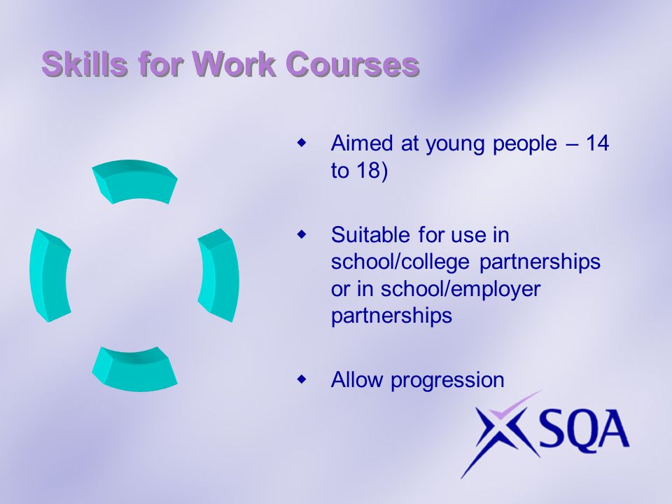 Skills for Work Courses