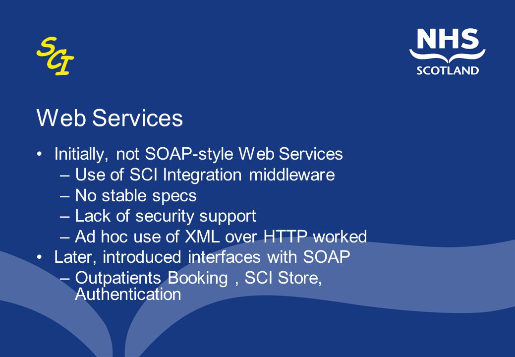 Web Services Initially, not SOAP-style Web Services