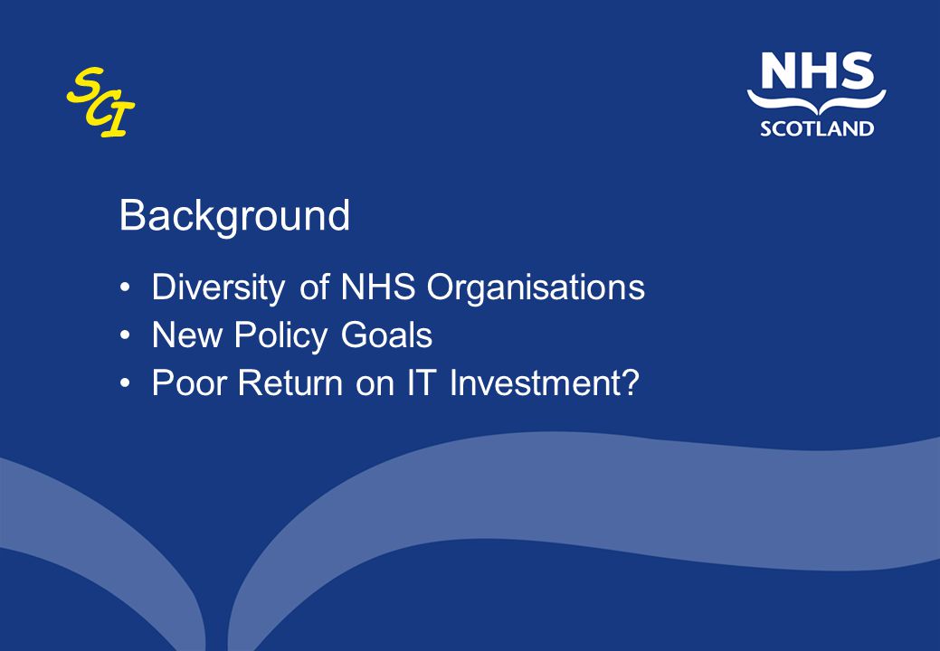 Background Diversity of NHS Organisations New Policy Goals