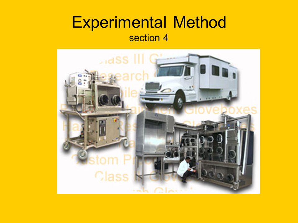 Experimental Method section 4