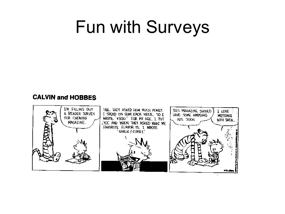 Fun with Surveys