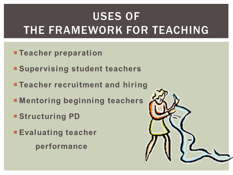 Uses of The Framework for Teaching