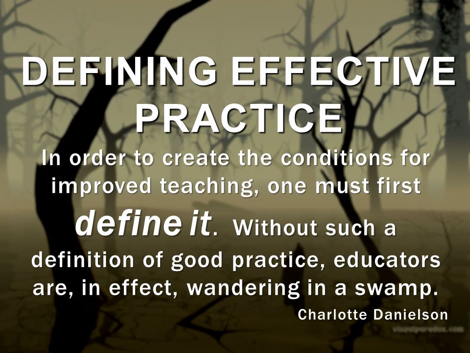 Defining Effective Practice