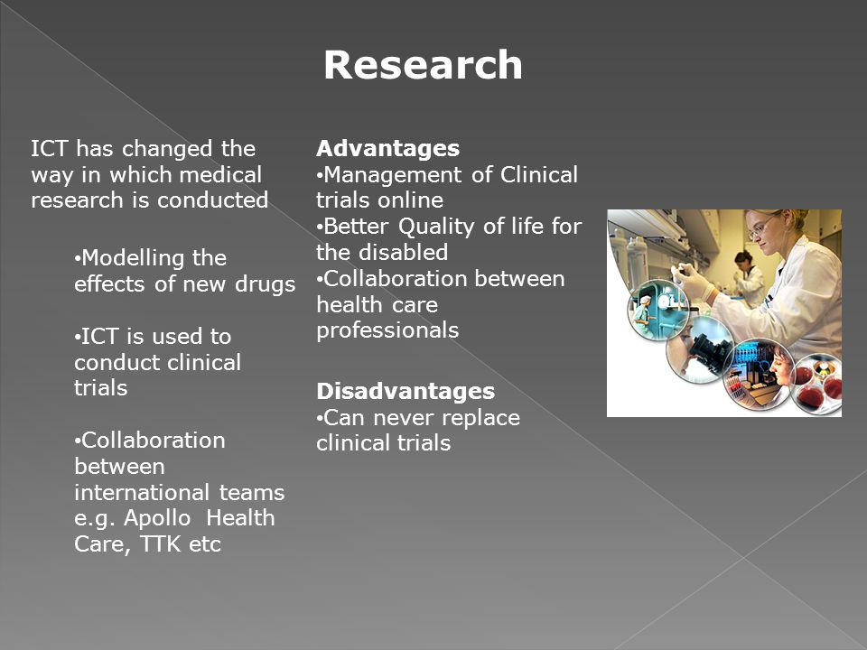 advantages and disadvantages of medical research