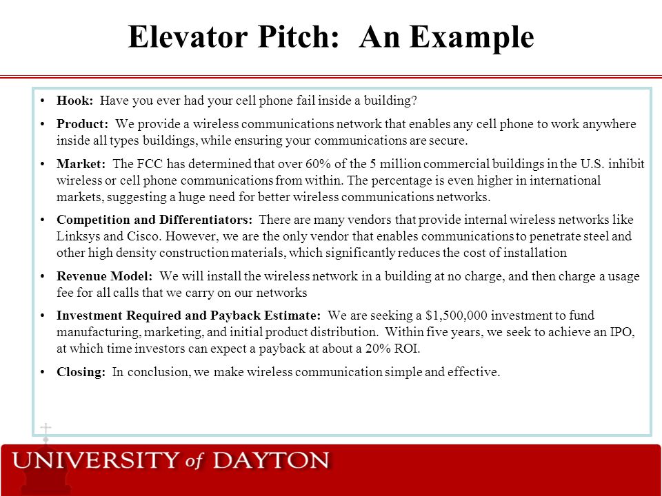 The Art Of The Elevator Pitch Ppt Video Online Download
