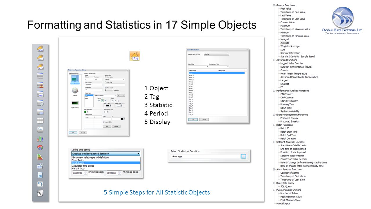 Formatting and Statistics in 17 Simple Objects