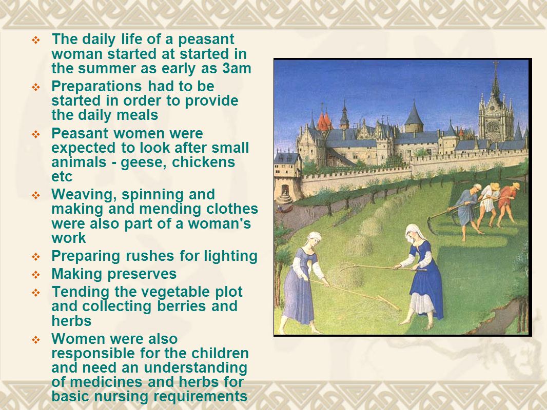 peasant women in the middle ages