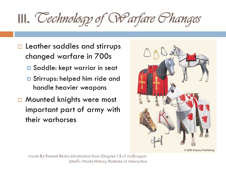 III. Technology of Warfare Changes