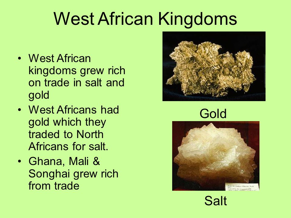 West African Kingdoms Gold Salt