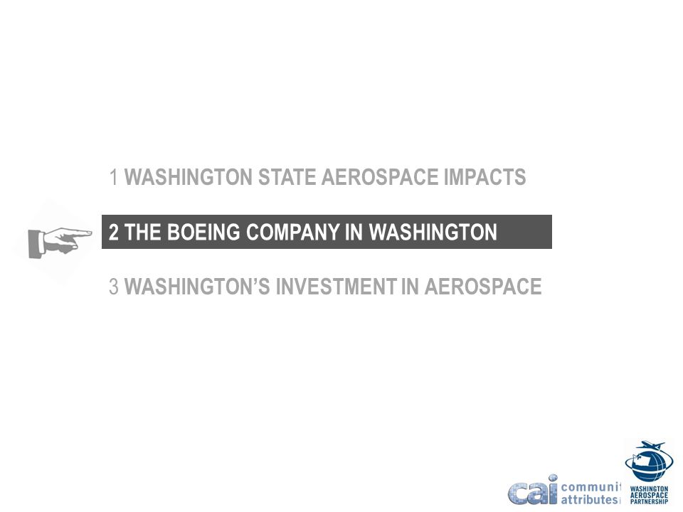 1 WASHINGTON STATE AEROSPACE IMPACTS