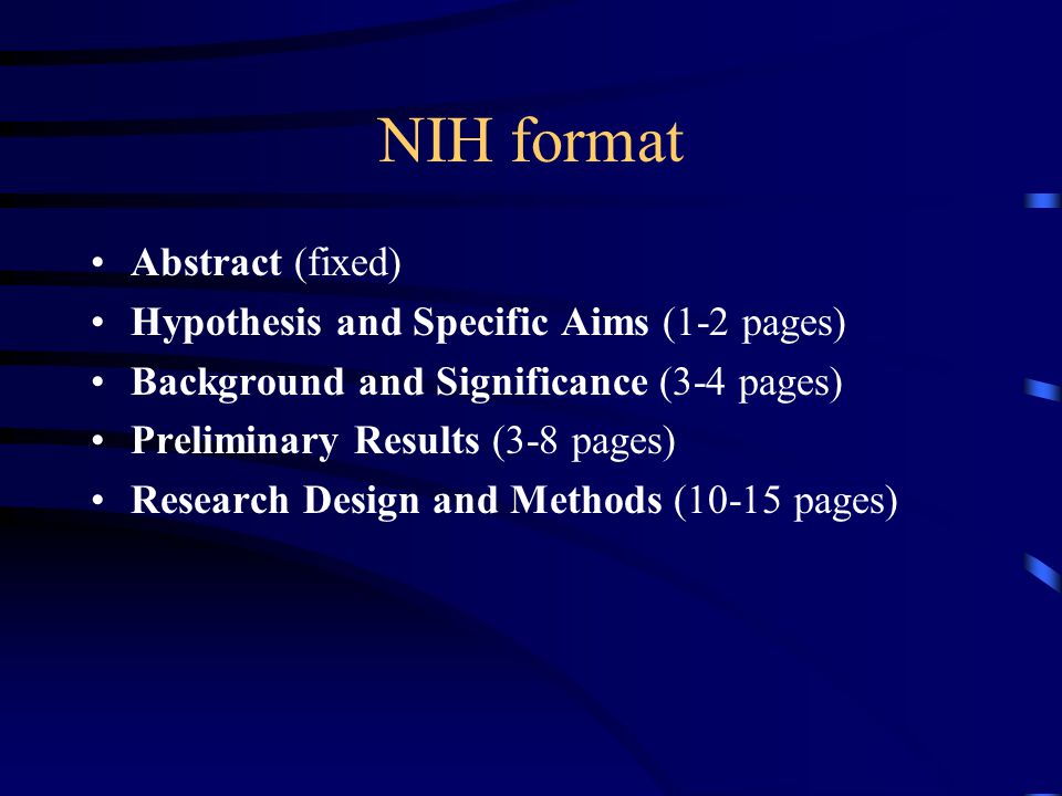 Tips On Nih Grant Writing Ppt Download