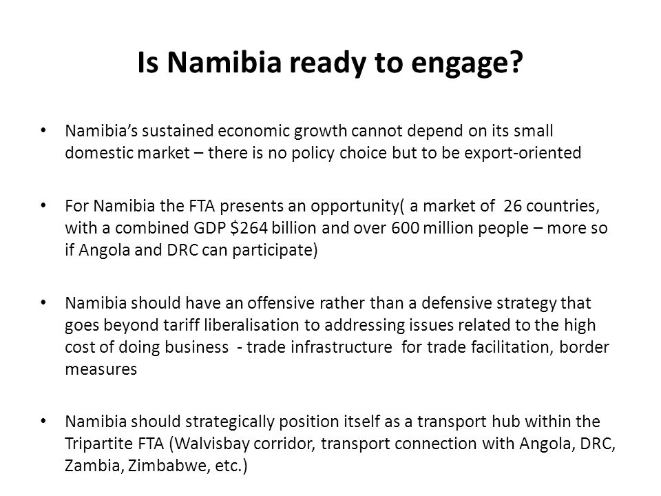 Is Namibia ready to engage