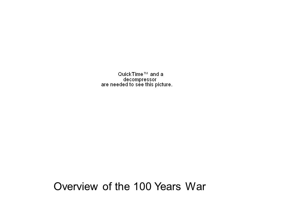 Overview of the 100 Years War