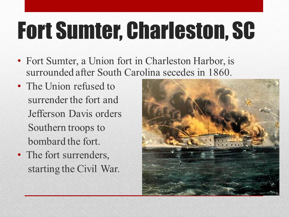 Fort Sumter, Charleston, SC