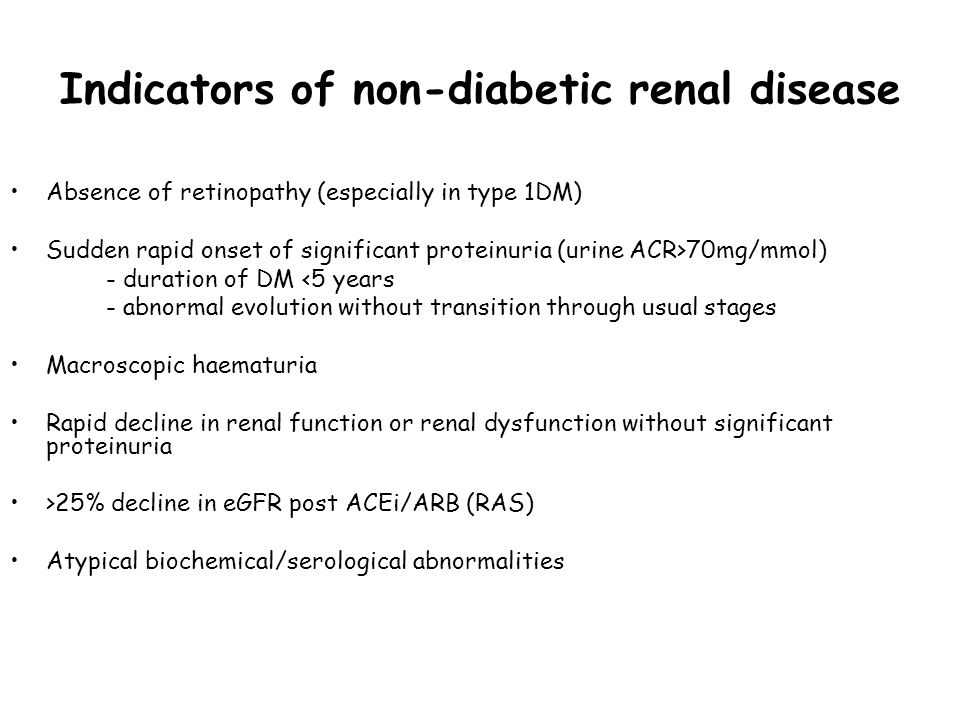 non diabetic kidney disease)