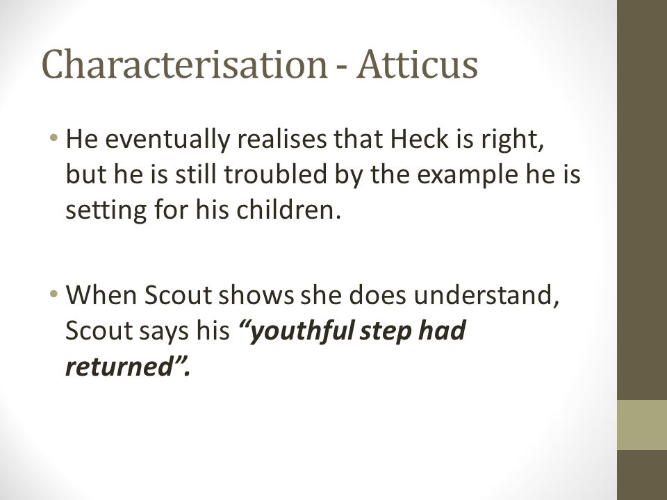 Characterisation - Atticus