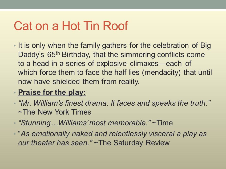 By Pulitzer Prize winning playwright, Tennessee Williams. - ppt video  online download