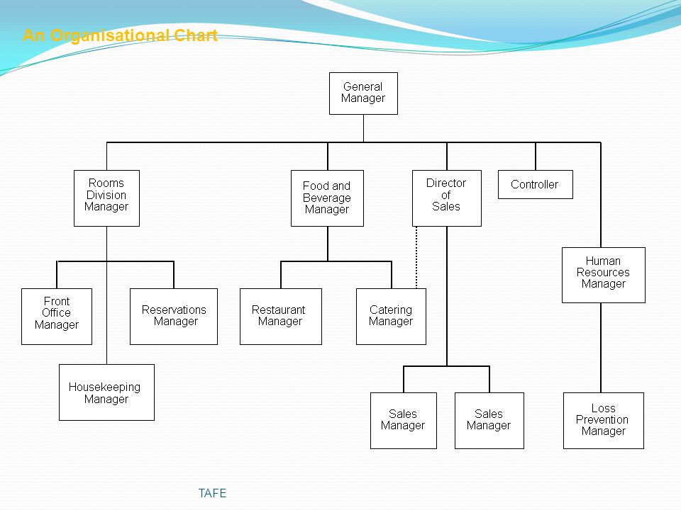 Hotel Food And Beverage Department Organizational Chart