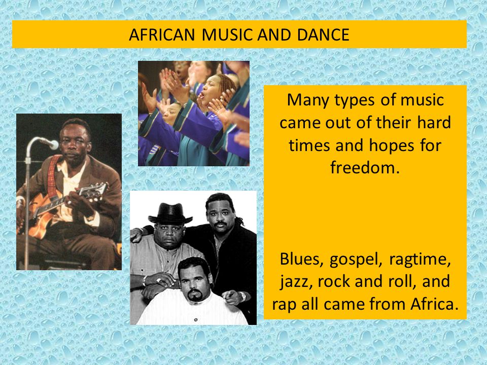 AFRICAN MUSIC AND DANCE